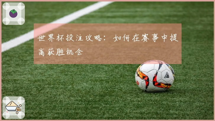 世界杯投注攻略：如何在赛事中提高获胜机会
