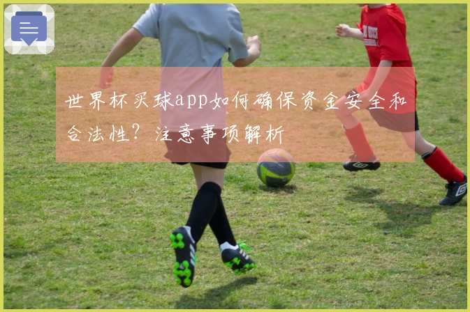 世界杯买球app如何确保资金安全和合法性？注意事项解析